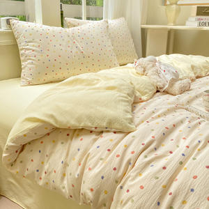 छात्र छात्रावास के पानी प्रतिरोधी ऊन भरे बिस्तर के लिए सात टुकड़े पॉलिएस्टर सांत्वना सेट का सेट - Product Image 2