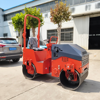 Compacteur de béton, rouleau compresseur, modèles mini et 1 tonne avec finition lisse pour la construction de chemins en béton
