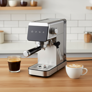 Cafetera Espresso Premium para el Hogar y la Oficina - Máquina de <span class=keywords><strong>Capuchino</strong></span> Estilo <span class=keywords><strong>Barista</strong></span> con Vaporizador de Leche - Product Image 1
