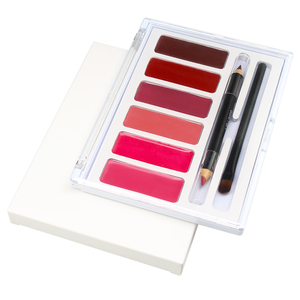 Palette de rouge à lèvres mat vegan à haute pigmentation longue durée 6 couleurs avec pinceau à formule à base d'huile - Product Image 3