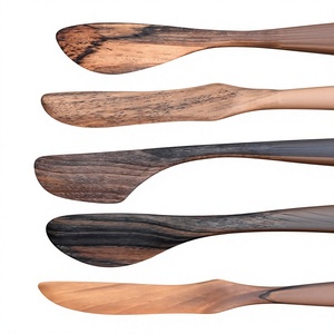 Couteau à fromage en bois avec manche en bois, moderne, écologique, finition miroir, épandeur de beurre pour table de mariage AZ ENTERPRISES - Product Image 2