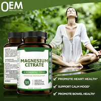 Capsules de citrate de magnésium glycinate OEM/ODM - Complément alimentaire pour la santé des os, des muscles, du sommeil et du système immunitaire