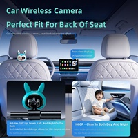 Caméra de surveillance pour bébé sans fil, cinq en un, avec fonction de mise en miroir d'écran, alimentation USB, design lapin, support réglable, compact, OEM
