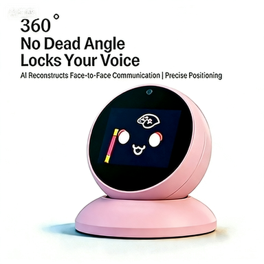 AI Intelligent Dialogue Robot Educational Office Assistant In-Car Smart Chat Function Children Adults 360-Degree Rotation ABS