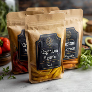 ถุงไมลาร์กันความชื้นถุงซิปล็อคด้วยความร้อนสำหรับผักเมล็ดพันธุ์ดอกไม้พิมพ์แบบกำหนดเอง - Product Image 3