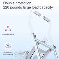 Nueva venta máquina de escalada de escaleras montaña uso doméstico ahorro de espacio máquina de ejercicio de escalada plegable