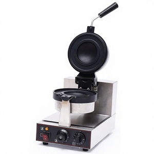 220V UFO 햄버거 아이스크림 파니니 프레스 와플 메이커 자동 벨기에 상업용 버거 와플 기계 - Product Image 1