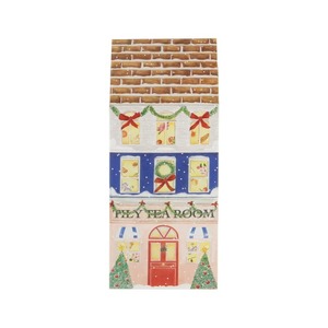 Caja de regalo de papel estucado con forma de casa navideña, personalizable según las necesidades - Product Image 2