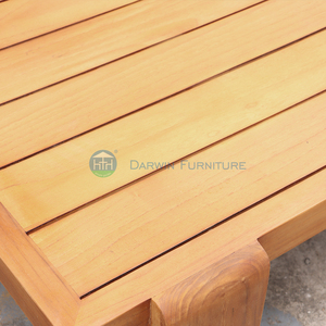 Chaise longue en teck de style moderne avec coussins moelleux, mobilier d'extérieur durable pour jardin, hôtel, terrasse - Product Image 4