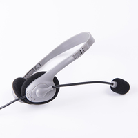 Harga Murah Headphone Kabel dengan Mikrofon USB Headphone untuk Komputer Headset Headphone Sekolah