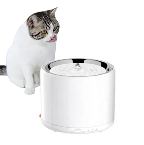 USMILEPET-<span class=keywords><strong>Fontaine</strong></span> à <span class=keywords><strong>eau</strong></span> pour chat en acier inoxydable, pompe sans fil ultra silencieuse, distributeur d'<span class=keywords><strong>eau</strong></span> intelligent pour animaux de compagnie - Product Image 1