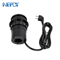 Prise de courant de bureau encastrée de haute qualité 65W PD3.0 Type C 16A 250V avec prise inférieure pour postes de travail