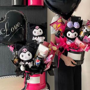 Kotak Bunga Bulat Dua Buah Set Kemasan Bunga Grosir 2024 untuk Toko Bunga Hari Valentine - Product Image 4