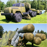 Modèle de lanceur de missiles gonflable de véhicule de simulation gonflable Leurres et cibles de véhicules gonflables
