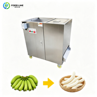 Machine à peler les bananes plantains automatique et efficace, équipement industriel pour le traitement des bananes vertes non mûres et des bananes jaunes mûres