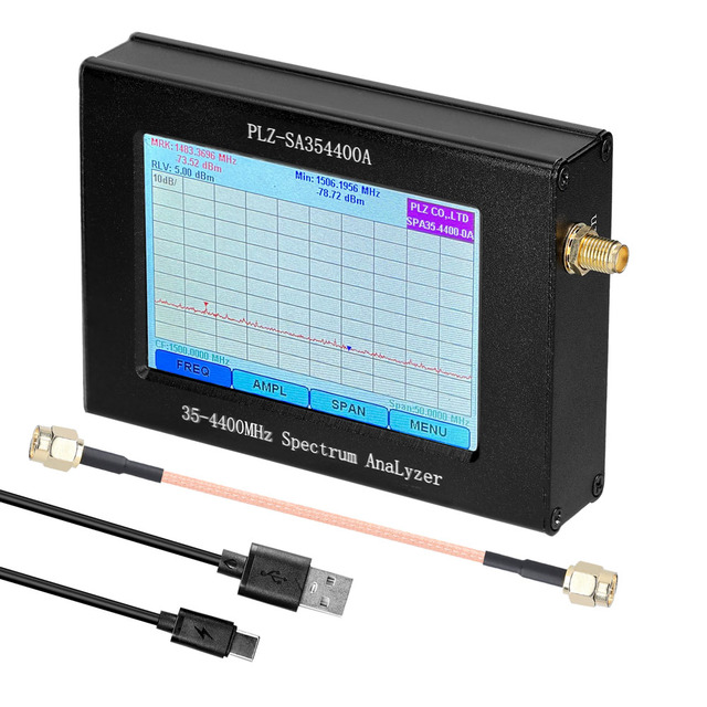 PACKBOXPRICE Spectrum Network Analyzer Signal-Source Tracking-Source 35-4400mhz Amplitude Bandwidth Frequency LCD Display