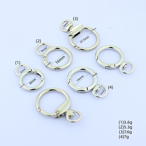 Hebillas de zinc Qiannuo Qn7 de 13/16/20/25/28/33 mm, mosquetón con anillo en O de resorte, gancho de seguridad, cierre para llavero, accesorios de joyería DIY para bolsos - Product Image 3