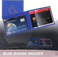 Porte-badge de voiture en PVC avec logo personnalisé, badge britannique pour personnes handicapées, accessoire de voyage RFID, étanche, motif vierge