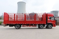 Camion de fret lourd Dongfeng Xinjiang 6X2 12 roues, 320 CV, camion à ridelles de 9,6 m (Norme VI nationale)