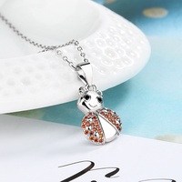 Collier avec pendentif éléphant pour enfants, bijoux en argent sterling S925