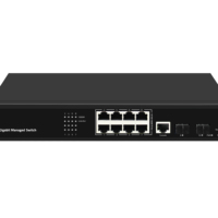 Gigabit 8 Port Ethernet Switch L2 Managed Fiber Switch for Business Use