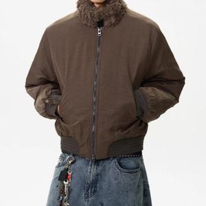 Chaqueta de Invierno Estilo Urbano para Hombre, Chaqueta de Calle con Cuello de Piel Lavada a la Piedra, Fabricante de Ropa Urbana - Product Image 2