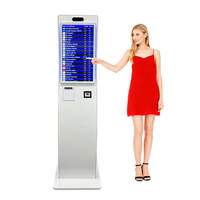 Kiosco de Autoservicio con Pantalla Curva de 23.6 Pulgadas para Impresión de Boletos y Pagos en Aeropuertos y Centros Comerciales