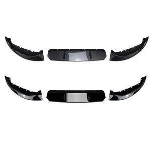 Bmw Front Lip Splitter Piano Black Carbon Fiber Texture For 5 Series G30 M Sport 525i 530i 2021 Models - Product Image 5