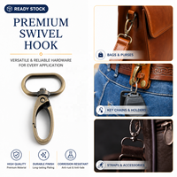 Boucles pivotantes robustes et personnalisées en alliage de zinc pour sacs à main et bagages, accessoires de fixation à mousqueton pivotant