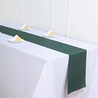 Yemek masası dekorasyon avcı zümrüt yeşil Polyester kumaş basit masa koşucu