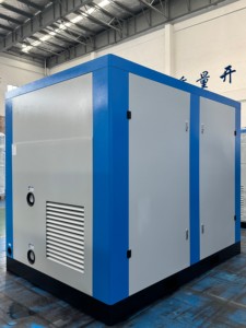เครื่องอัดอากาศแบบอย่างไร้น้ำมัน Airking 175 แรงม้า 132 กิโลวัตต์ 23.52 ลูกบาศก์เมตร/นาที  หล่อลื่นด้วยน้ำ  เสียงเบา  แบบติดตั้งถาวร  8 บาร์ 10 บาร์  มอเตอร์ VSD - Product Image 5