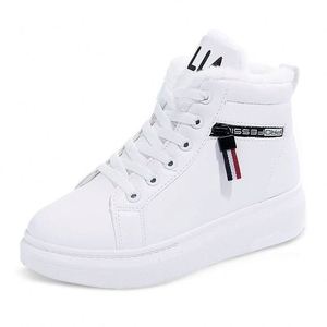 Winter New Style Plus Velvet White Shoes High Top Thick Bottom Snow Boots Short Boots Ladies - Product Image 5