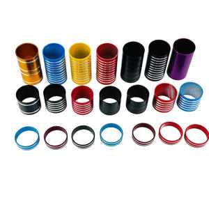 Entretoises de vélo en aluminium 10mm 30mm 60mm, couleurs variées, pour fourche de casque de vélo de montagne, pièces de rechange pour réparation - Product Image 2