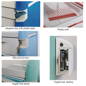 Chariot en plastique ABS de <span class=keywords><strong>diagnostic</strong></span> et d'injection de médicaments avec la roue pour l'hôpital et la clinique Infirmière Snsek-STT850 modèles étroits - Product Image 4