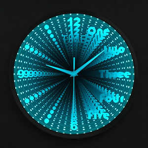 Enseigne LED personnalisée effet tunnel infini, lettres miroir 3D effet abysse pour la décoration intérieure de salon de coiffure - Product Image 1