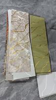 Feuille de marbre UV enroulable haute brillance de 3 mm, fond de mur de télévision personnalisé, panneau de marbre en PVC, alternative au marbre