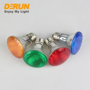 Lampu Halogen Merah Kuning Biru Hijau penutup warna-warni 25W 50W 75W lampu dekorasi panggung pesta liburan PAR20 pencahayaan