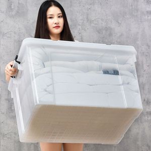 50-400litre multi purpose transparent storage boxes & bins clear plastic container with lid