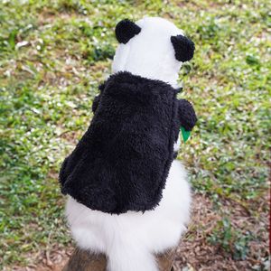 Disfraz de panda para gatos y perros, lindo atuendo de animal, ropa de poliéster para mascotas, abrigo, chaqueta, traje de disfraz - Product Image 3