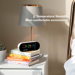 Moniteur de qualité de l'air portable adapté, purificateur domestique, température et humidité pour le confort et la qualité - PM2.5 PM1.0 HCHO - Product Image 2