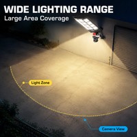 Lámpara Solar de Calle con Módulo de Advertencia Roja de Carga Rápida de 35W, Diseño Personalizado para Seguridad en Parques Industriales