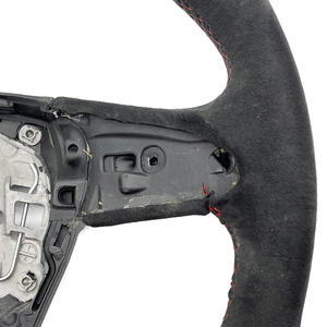 Volante de Cuero Alcantara Personalizado para <span class=keywords><strong>Audi</strong></span> <span class=keywords><strong>A3</strong></span> A4 A5 A6 C6 C7 C8 B8 B9 RS3 RS5 RS7 S3 S4 S5 Q3 Q5 Q8 SQ5 - Product Image 3