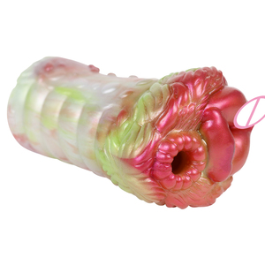 Masturbador de Silicona con Forma de Perro, Simulación de Fantasía, Doble Túnel, Copa con Vagina 3D y Clítoris, Juguete Sexual, Vagina de Bolsillo Alienígena - Product Image 6