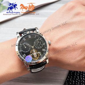 Montre mécanique de luxe pour homme Longines, modèle original 8051, en acier inoxydable, squelette, tourbillon automatique, bracelet tendance Longines - Product Image 4