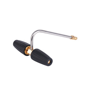 Dual Rotary Nozzle High Pressure Aluminum Double Head Lotus 1/4 <b>Quick</b> <b>Connector</b> 3600psi Cleaning Machine Water Gun - Product Image 2
