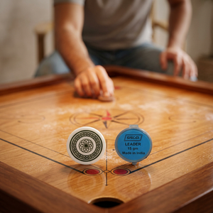 Juego de Carrom de PVC Hecho a Mano para 2 Jugadores, Juego para el Hogar - Product Image 3