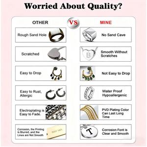 Fabricantes de Joyería Personalizada: Pendientes, Anillos, Pulseras, Cadenas, Collares con Nombre, Llaveros Personalizados con Logotipo, Colgantes para OEM - Product Image 3