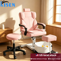 Fauteuil de pédicure de luxe réglable avec spa pour les pieds et fonction extension, en stock local aux États-Unis