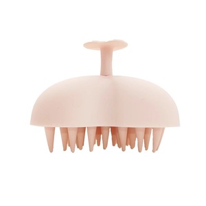 Escova de massagem para couro cabeludo, pente de silicone macio biodegradável para massagem, shampoo personalizado de formato exclusivo