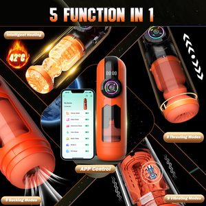 Vibrierende Stoß- und Saugmaschinen mit KI-Interaktion, APP-Steuerung und Heizfunktion – Automatischer <span class=keywords><strong>Masturbator</strong></span> und Penispumpe für Männer - Product Image 2